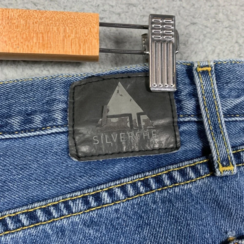 Silver Tab Baggy Jeans Men's 33 x 34 Blue Loose Grunge Hip Hop Skater Y2K Levi's